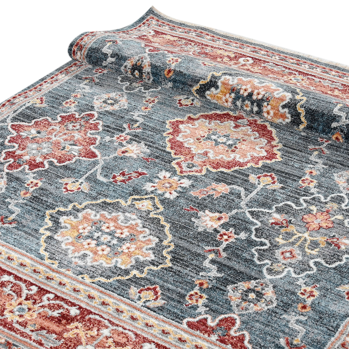 Χαλί (160X230) Polcarpet Mystic Kilvana 6813 Blue Χαλιά Σαλονιού Χειμερινά Boho Spitishop