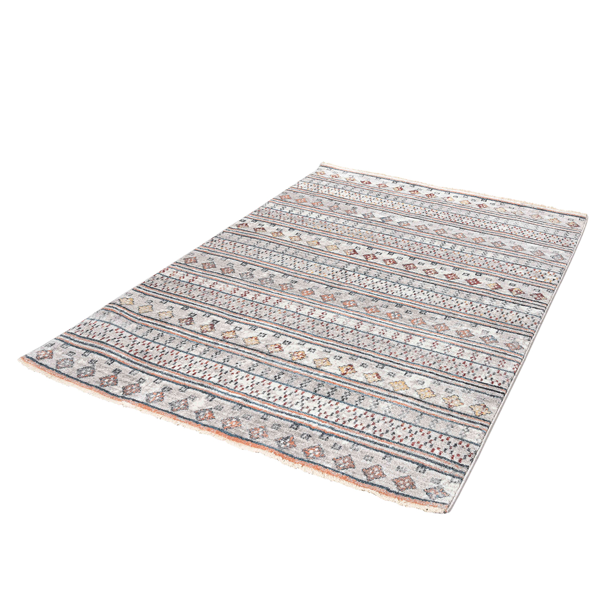 Χαλί (160X230) Polcarpet Mystic Kilvana 3918 L Grey Silver Rose Χαλιά Σαλονιού Χειμερινά Μοντερνα Spitishop