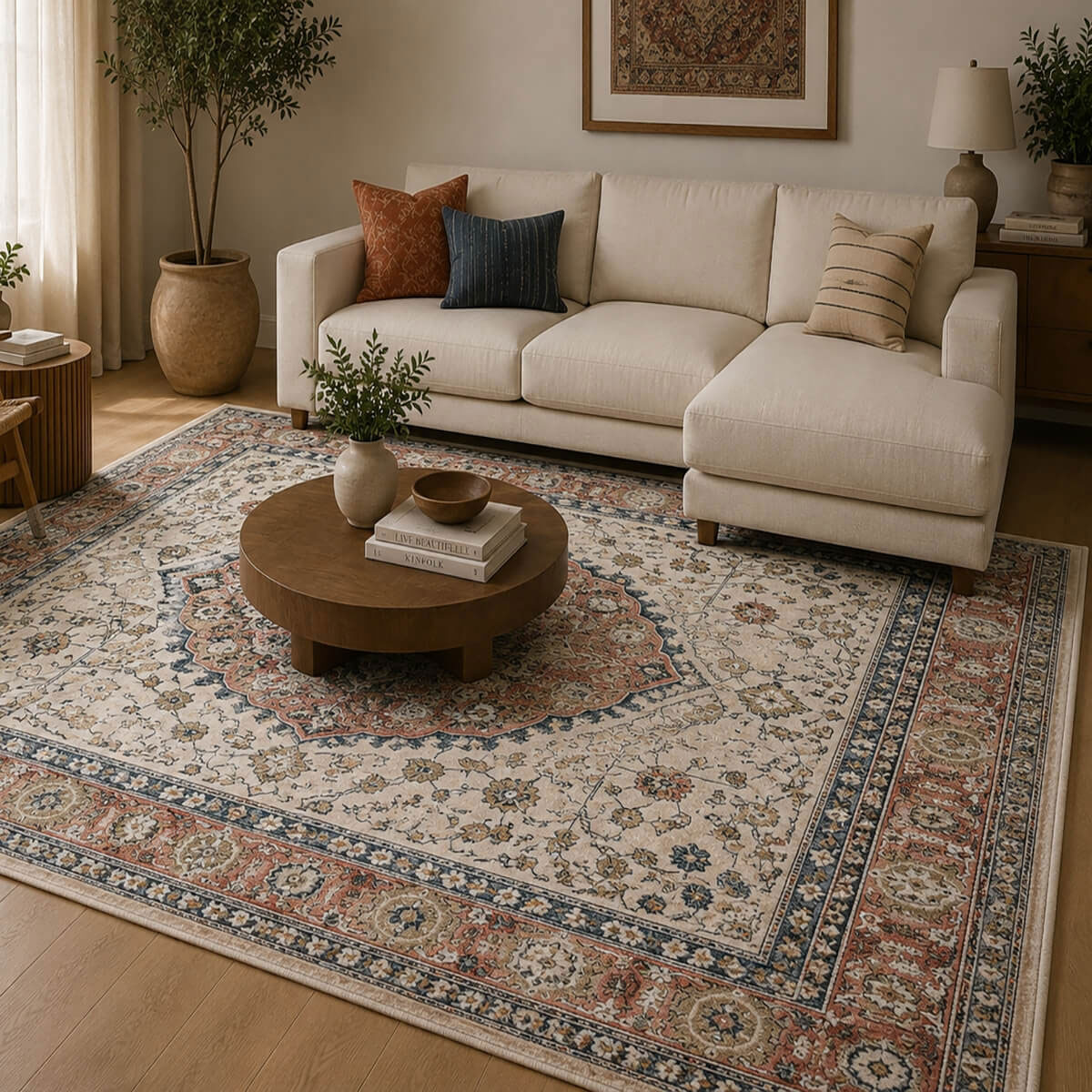 Χαλί (200x290) Polcarpet Allegra Valencia 539 Cream/Rose