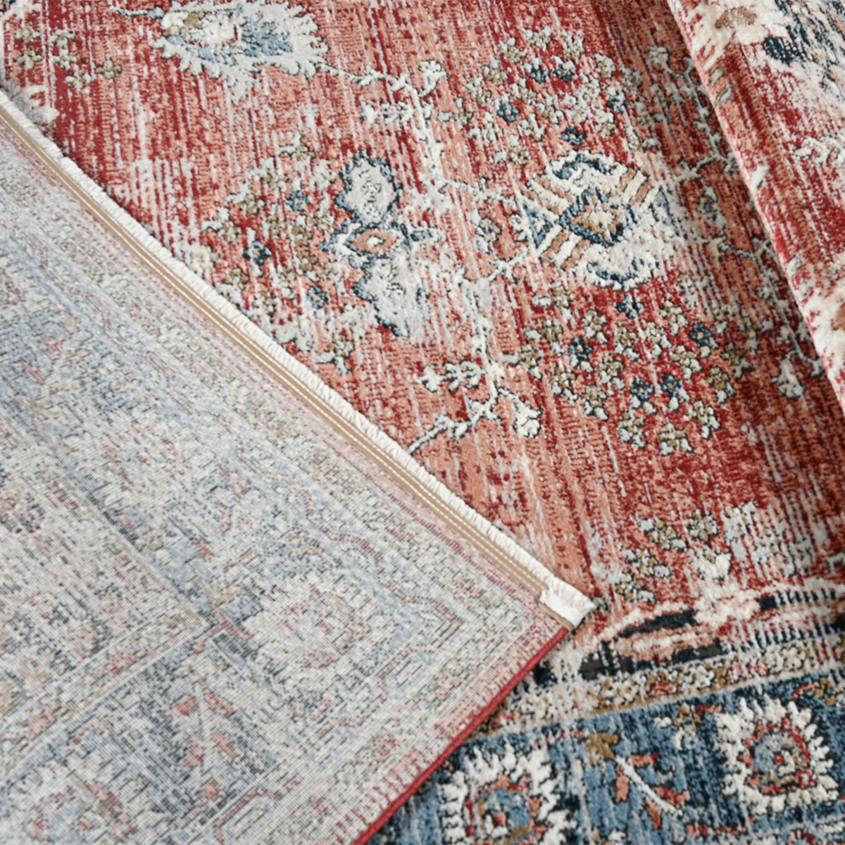 Χαλί (160X230) Polcarpet Allegra Valencia 537 Rose L Blue Χαλιά Σαλονιού Χειμερινά Κλασικά Spitishop