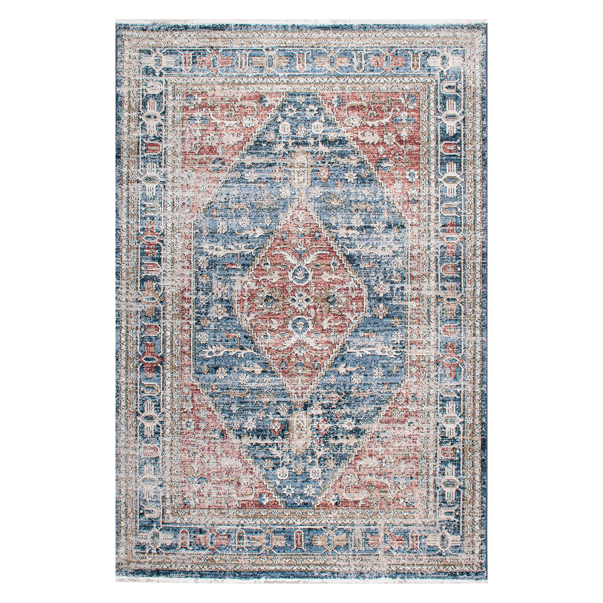 Χαλί (200x290) Polcarpet Allegra Valencia 542 L.Blue/Rose