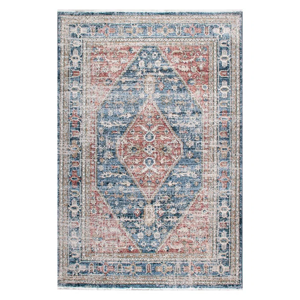 Χαλί (200x290) Polcarpet Allegra Valencia 542 L.Blue/Rose