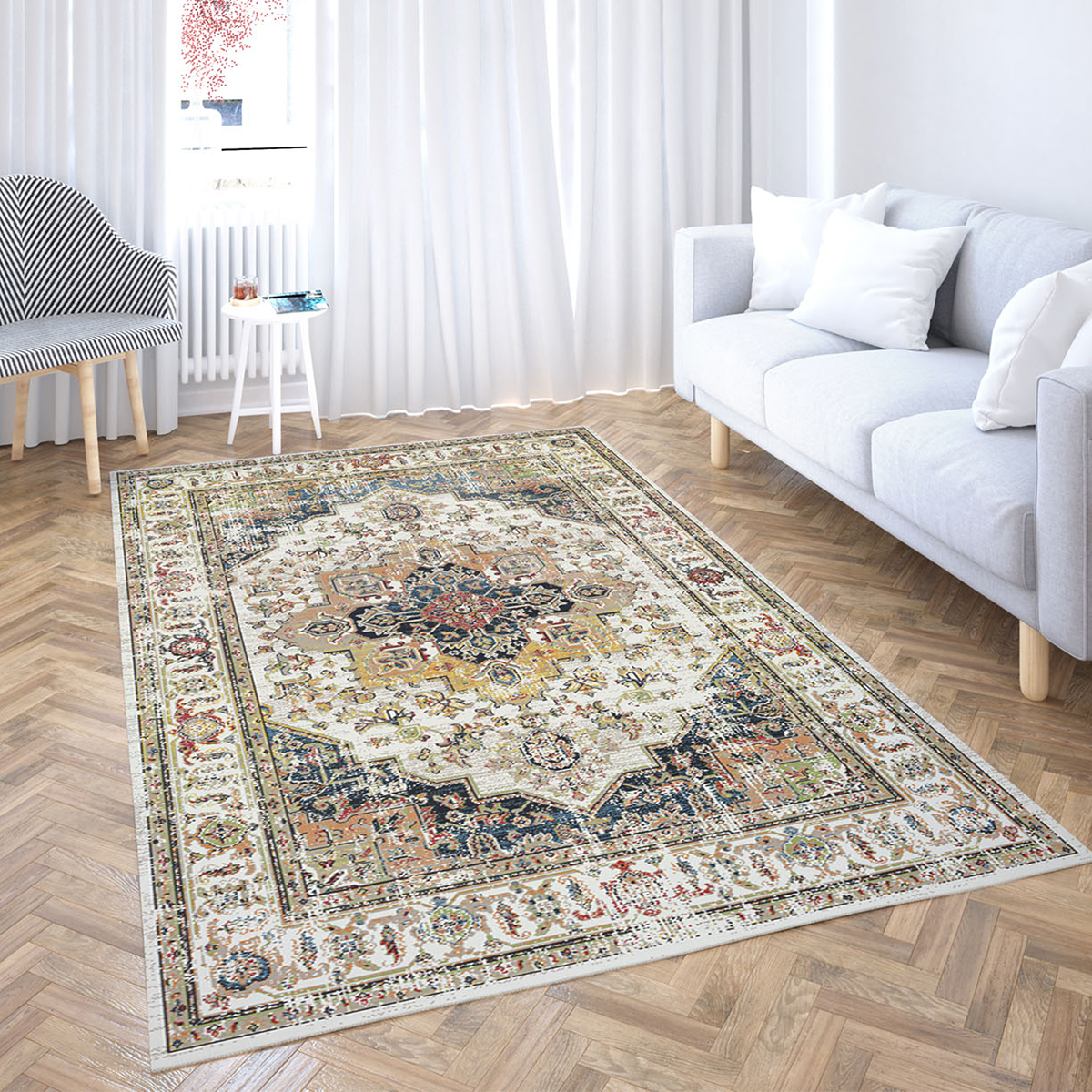 Χαλί (200X290) Viopros Premium Carpets Δαμασκός Χαλιά Σαλονιού Χειμερινά Κλασικά Spitishop