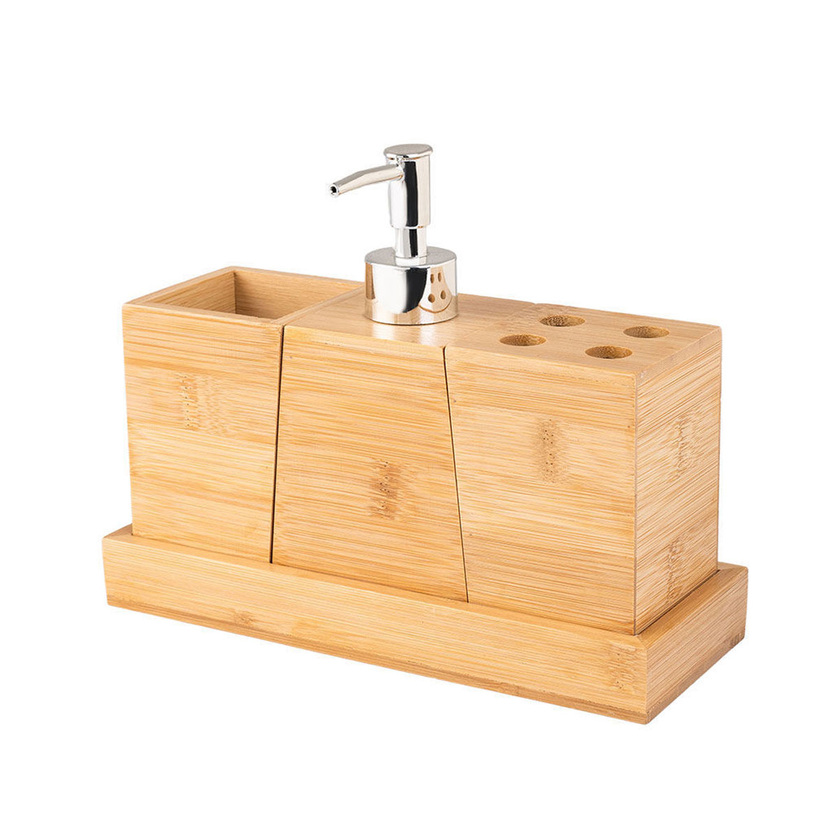 Αξεσουάρ Μπάνιου (Σετ 4Τμχ) Estia Bamboo Essentials 02-13066 Μπάνιο Σετ Spitishop