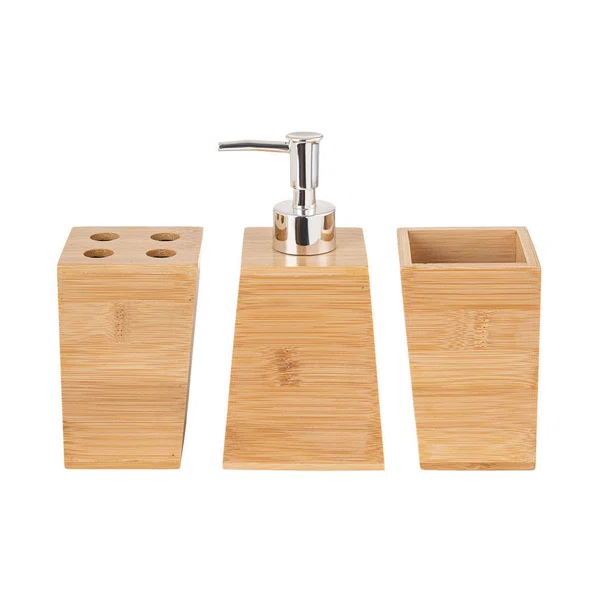 Αξεσουάρ Μπάνιου (Σετ 4τμχ) Estia Bamboo Essentials 02-13066