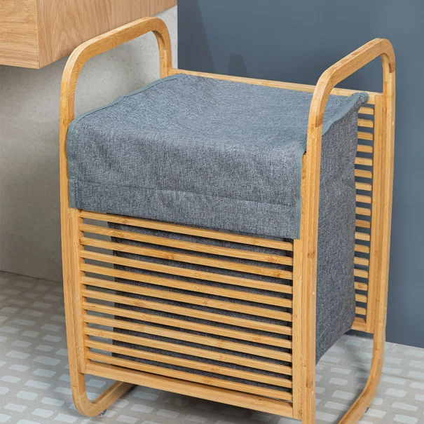Καλάθι Απλύτων (40x40x70) Estia Bamboo Essentials 02-13042