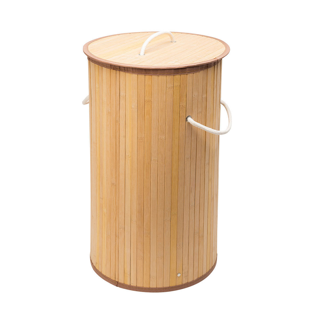 Καλάθι Απλύτων (Φ36X66) Estia Bamboo Essentials 02-12823 Μπάνιο Καλάθια Spitishop