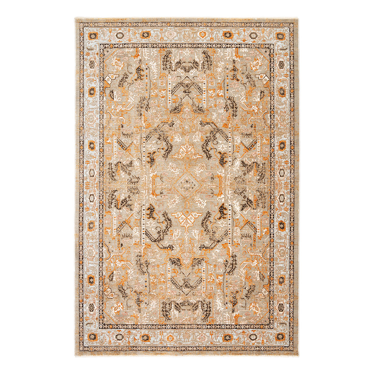 Χαλί (140x200) Βιοκαρπέτ Naf Naf Amaro S366B Brown/Multi Grey