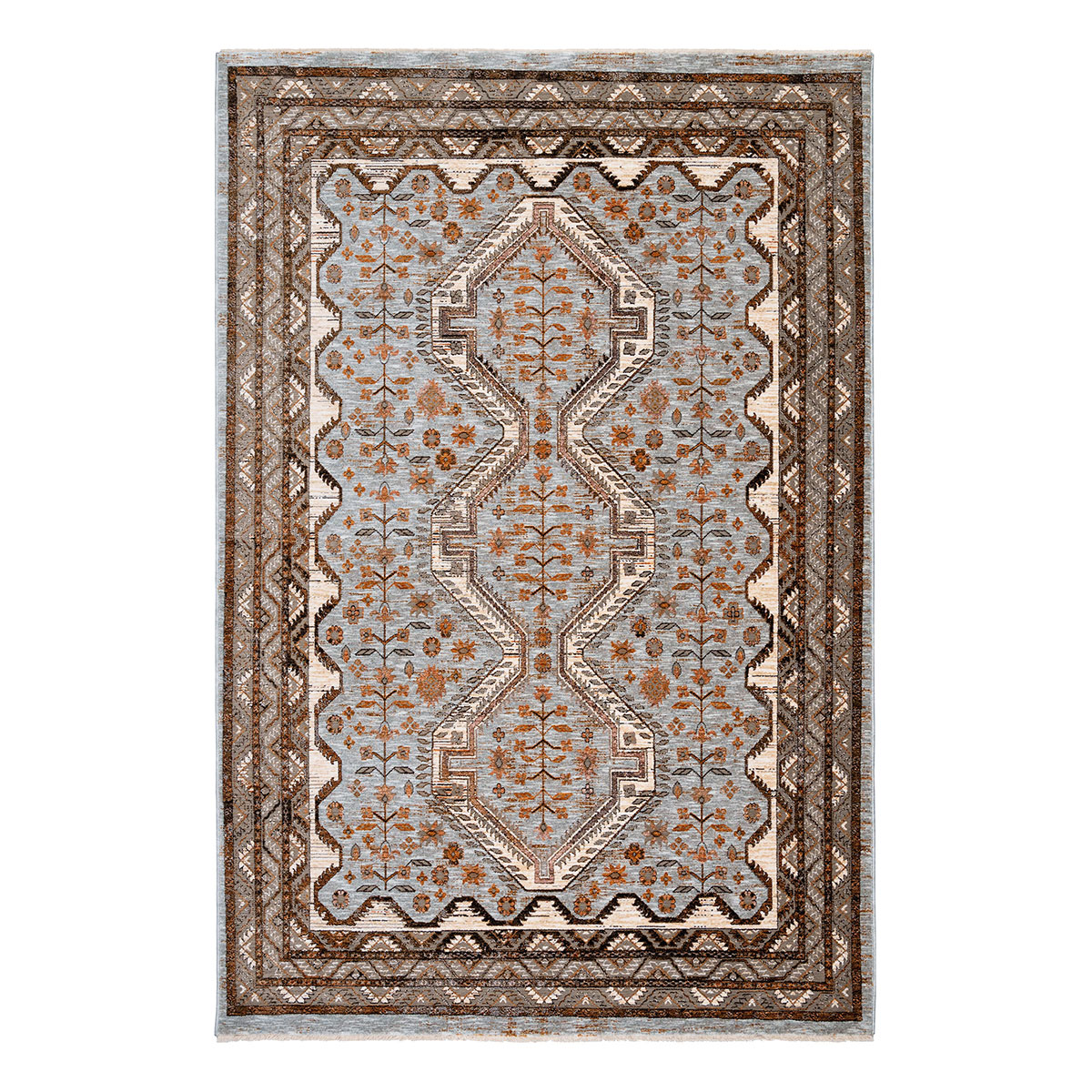 Χαλί Διαδρόμου (80x150) Βιοκαρπέτ Naf Naf Amaro 9381F Multi Grey/Brown