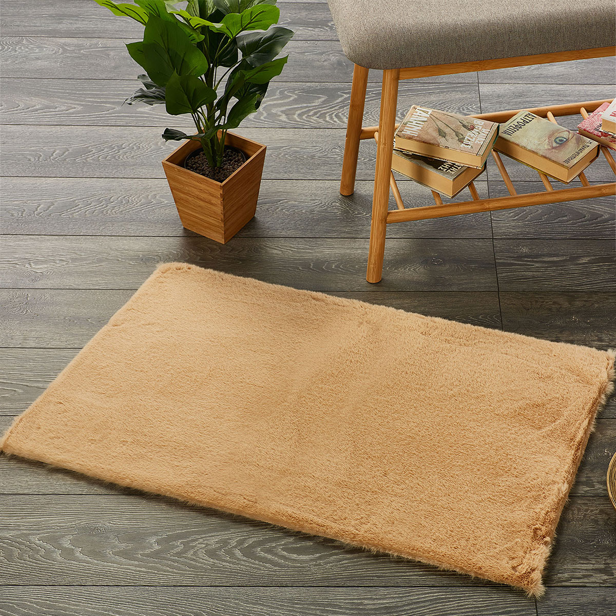 Πατάκι Γούνινο (60x90) Whitegg Pat31-1 Beige