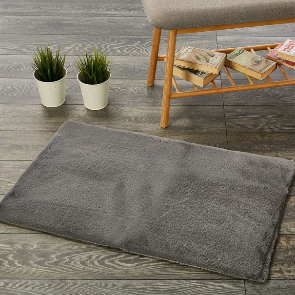 Πατάκι Γούνινο (60x90) Whitegg Pat31-3 Grey