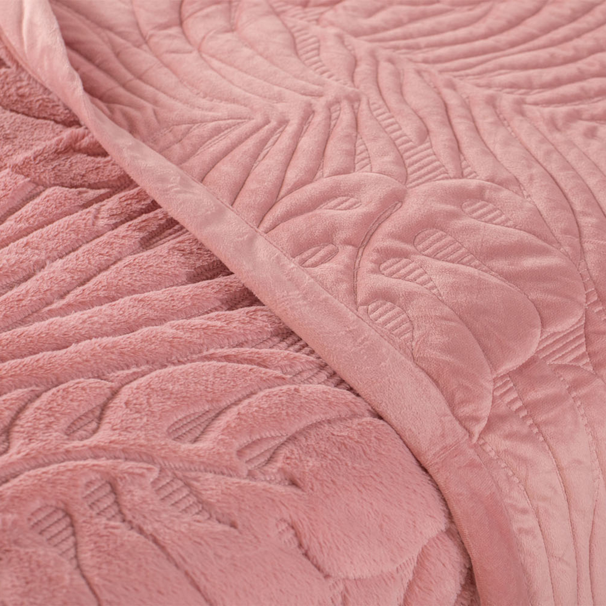 Κουβερτοπάπλωμα King Size (240X260) Anna Riska Lucia 2 Blush Pink Λευκά Είδη Κρεβατοκάμαρας Παπλώματα Spitishop