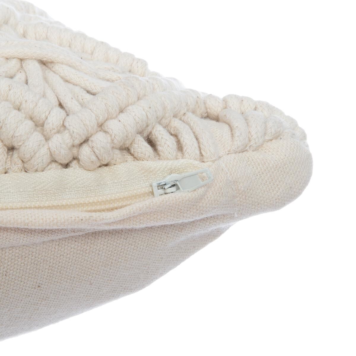 Διακοσμητικό Μαξιλάρι (40X40) A-S Macrame 163957 Λευκά Είδη Σαλονιού Μαξιλάρια Διακοσμητικά Τετράγωνα Spitishop