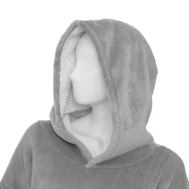 Fleece Φούτερ Με Sherpa A-S Hoodie Grey
