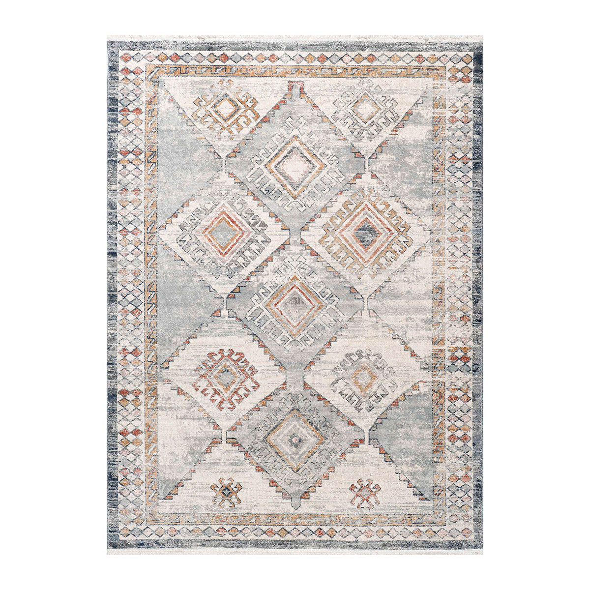 Χαλί (165X230) Polcarpet Bohemian 38468 Green Grey Χαλιά Σαλονιού Χειμερινά Boho Spitishop