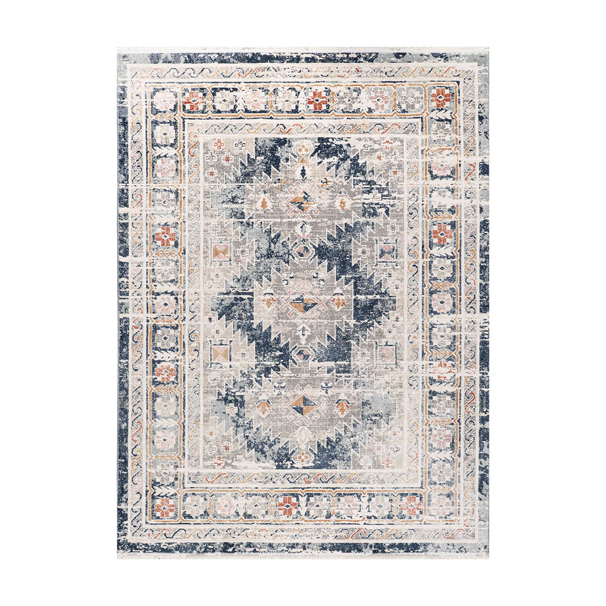 Χαλί (165X230) Polcarpet Bohemian 38466 Navy Grey Χαλιά Σαλονιού Χειμερινά Boho Spitishop