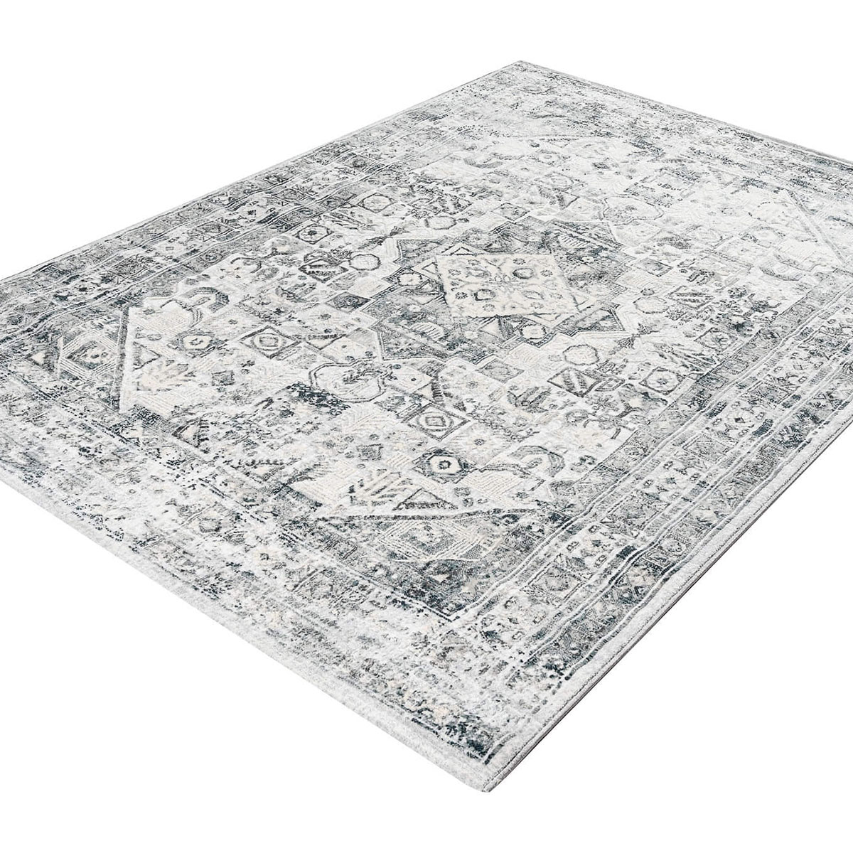 Χαλί (160X230) Polcarpet Cadence Celeste 9856 Blue Χαλιά Σαλονιού Χειμερινά Boho Spitishop