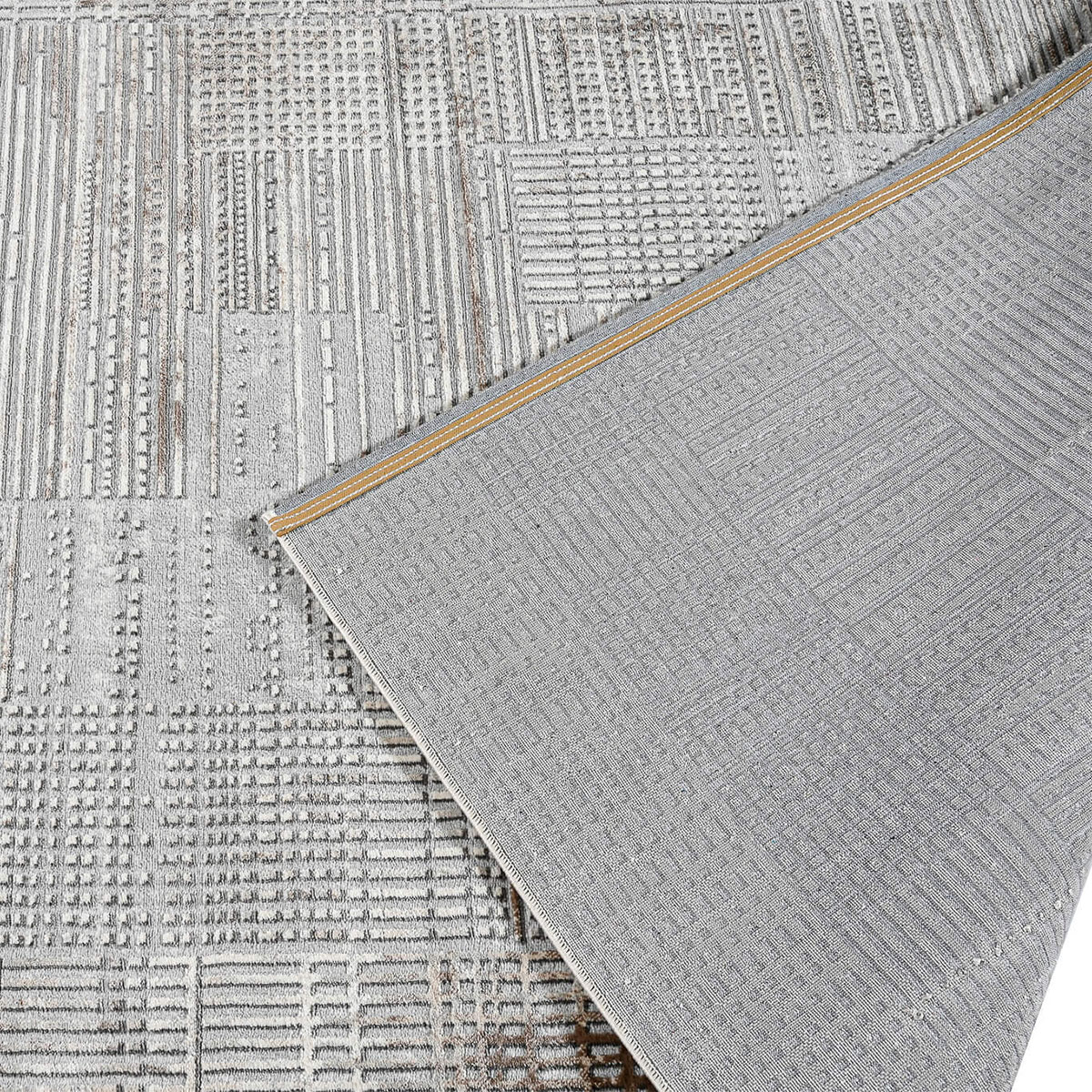 Χαλί (160X230) Polcarpet Cadence Celeste 10137 Beige Grey Χαλιά Σαλονιού Χειμερινά Μοντερνα Spitishop