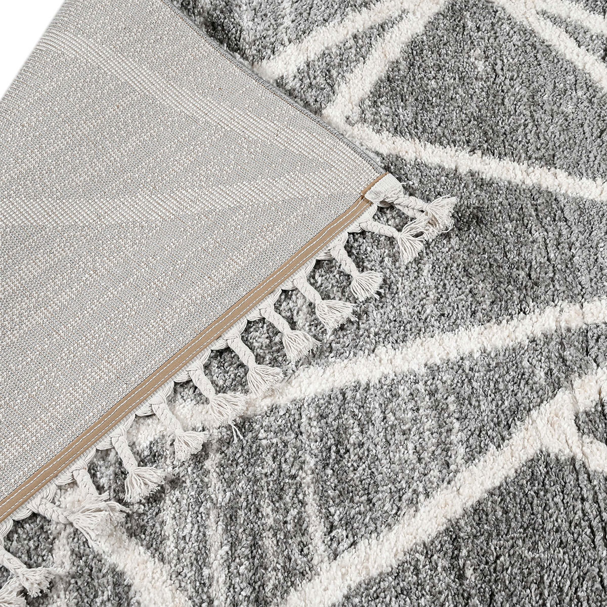 Χαλί (165X230) Polcarpet Soft Shaggy 522 D Grey Χαλιά Σαλονιού Χειμερινά Spitishop