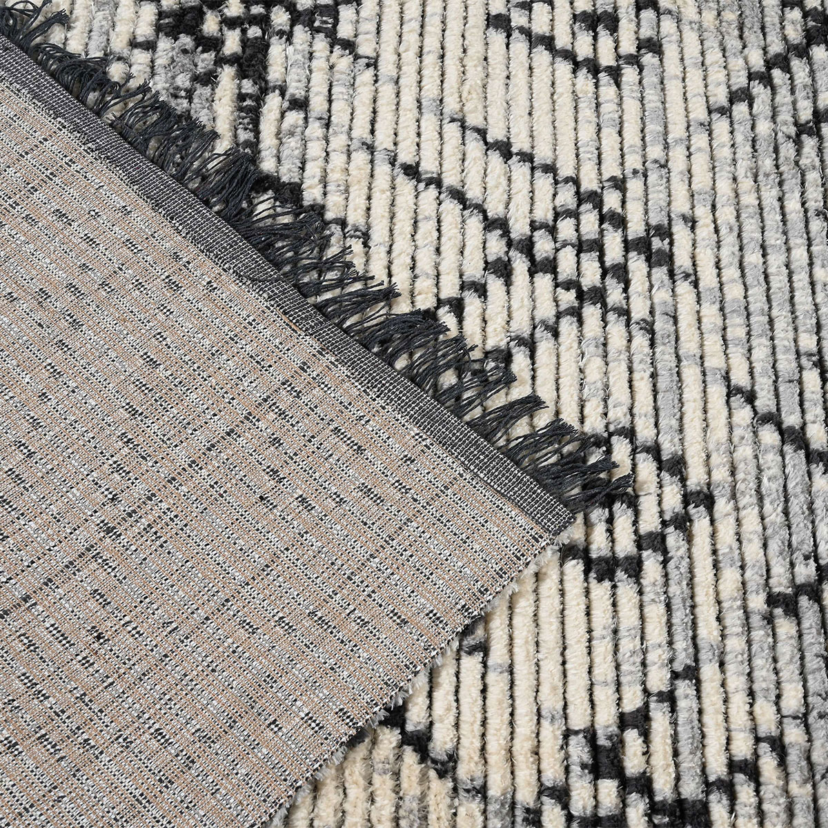 Χαλί (160X230) Polcarpet Soho 395 Beige D Grey Χαλιά Σαλονιού Χειμερινά Shaggy Spitishop