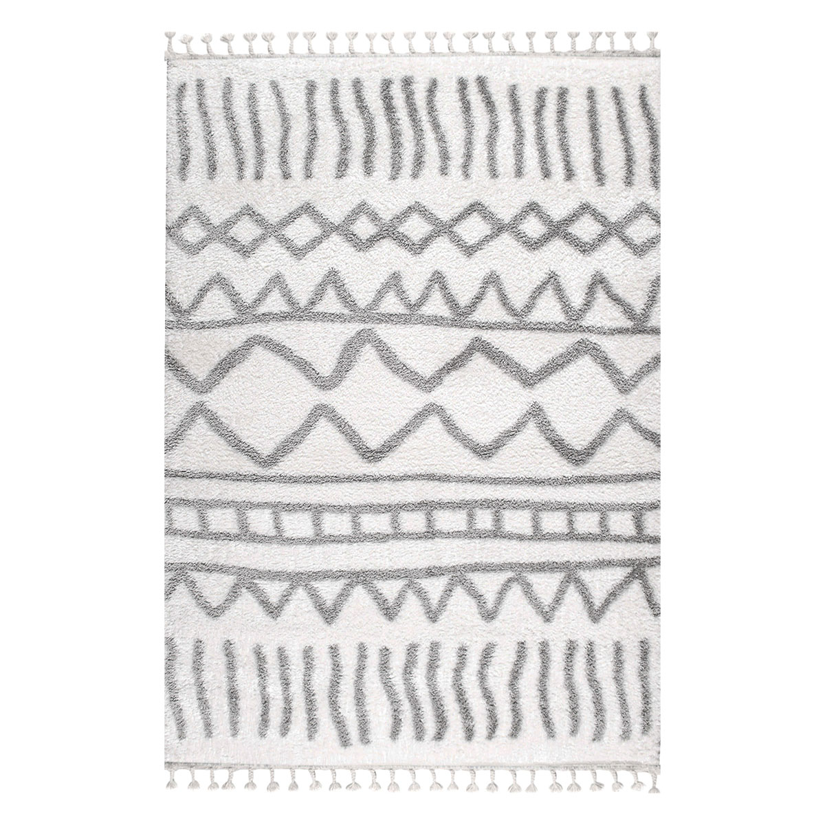 Χαλί (160x230) Polcarpet Silky Shaggy 633 Cream/Grey