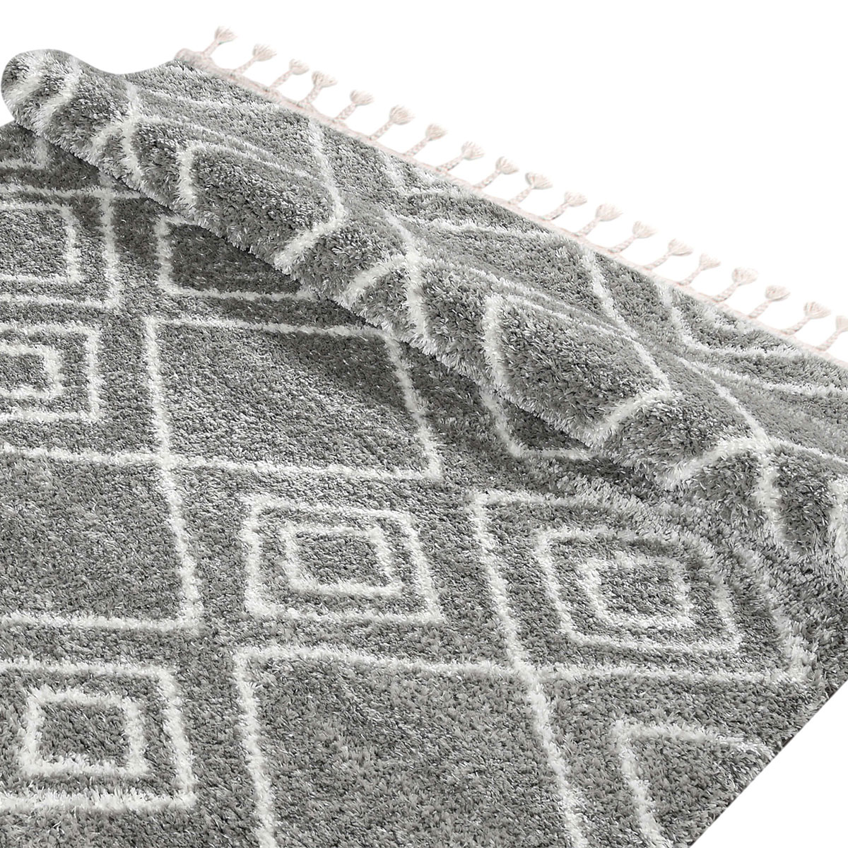 Χαλί (200x280) Polcarpet Silky Shaggy 602 D.Grey