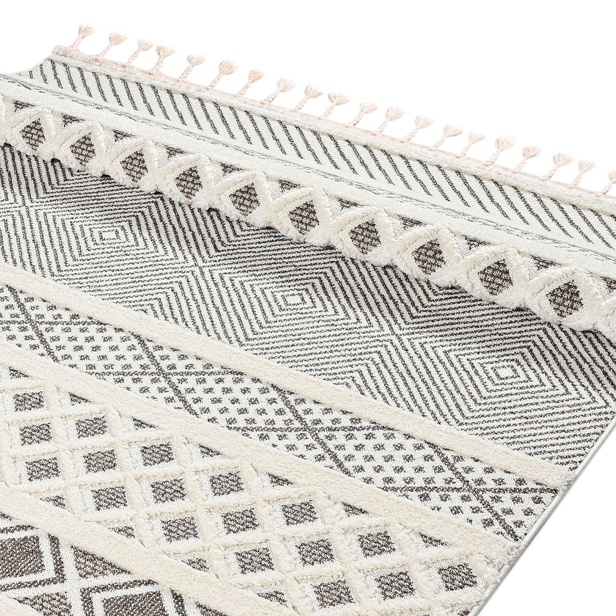 Χαλί (165X230) Polcarpet Monet Urban 360 Brown Cream Χαλιά Σαλονιού Χειμερινά Shaggy Spitishop