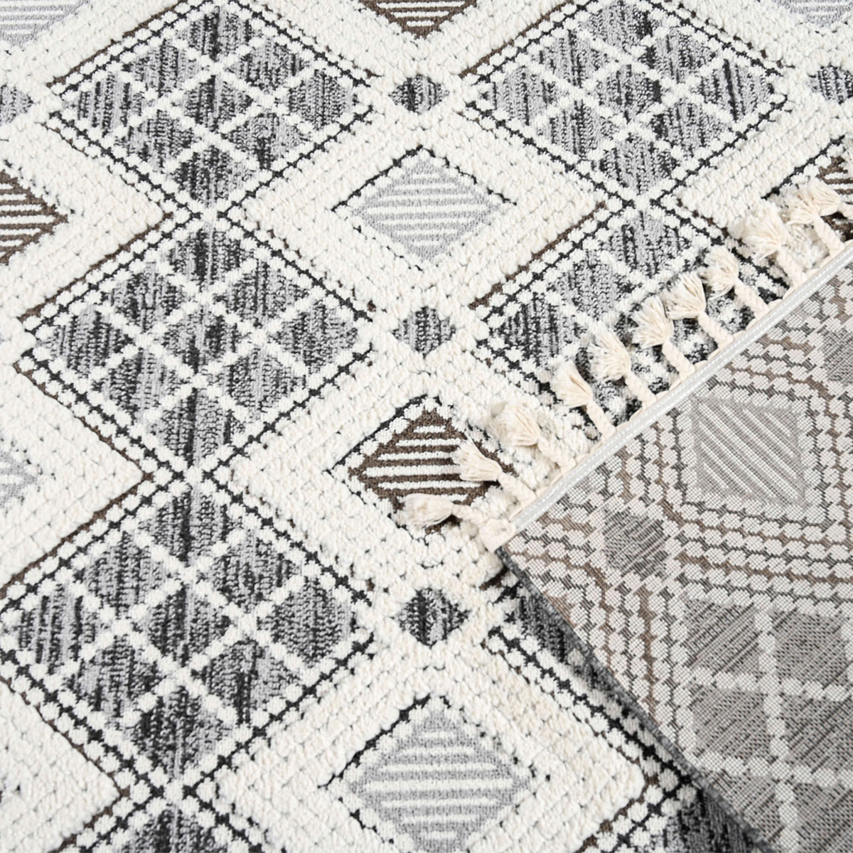 Χαλί (165X230) Polcarpet Monet Urban 289 Cream Anthracite Χαλιά Σαλονιού Χειμερινά Shaggy Spitishop