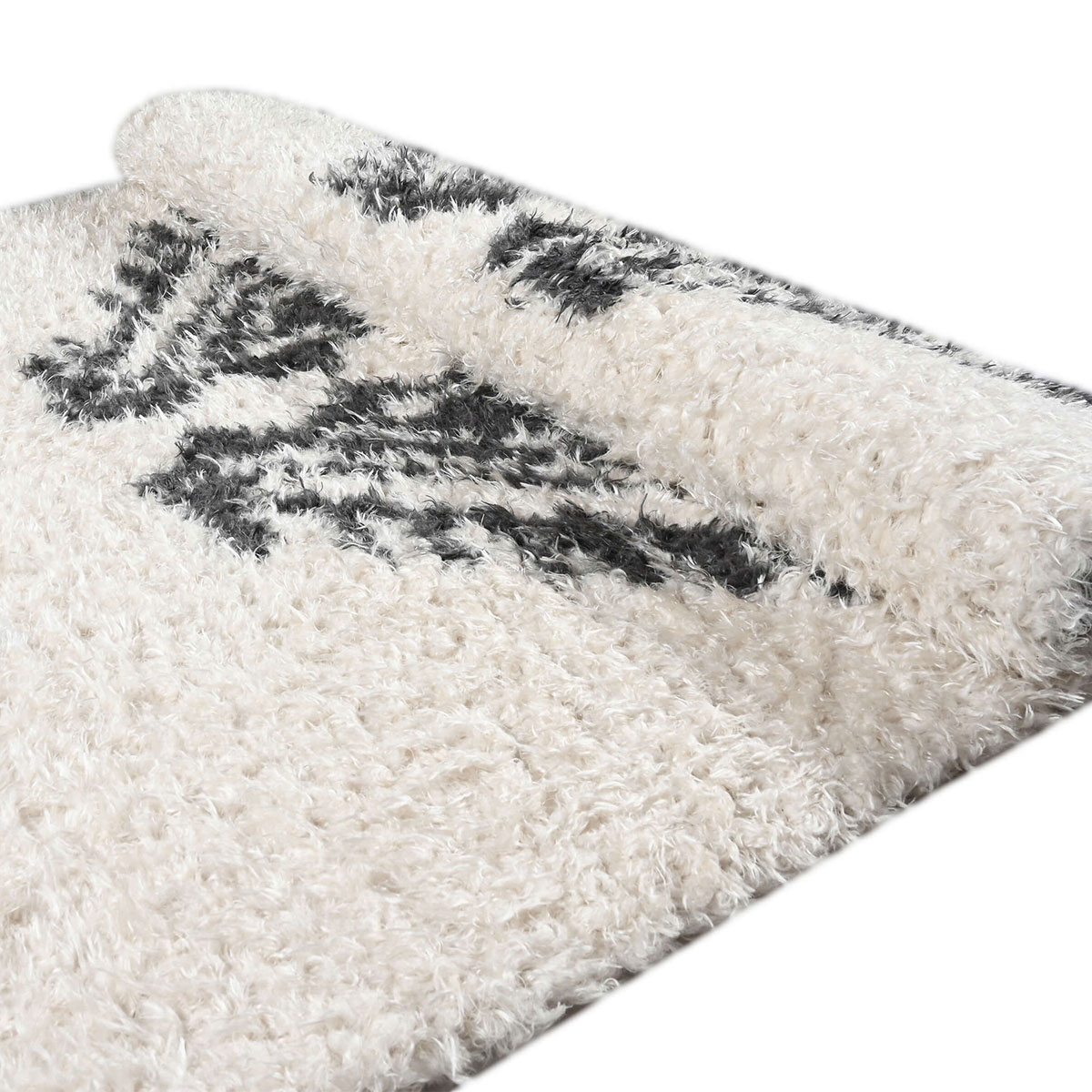 Χαλί (160x230) Polcarpet New Flokati 374 Beige/D.Grey