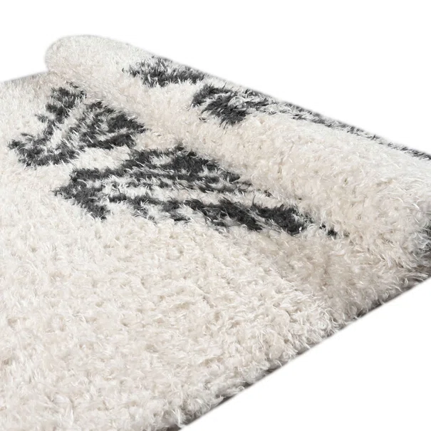Χαλί (200x280) Polcarpet New Flokati 374 Beige/D.Grey