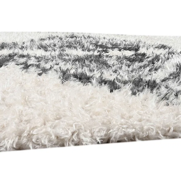 Χαλί (200x280) Polcarpet New Flokati 374 Beige/D.Grey