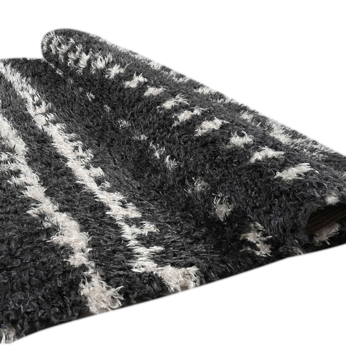 Χαλί (200x280) Polcarpet New Flokati 383 D.Grey/Beige