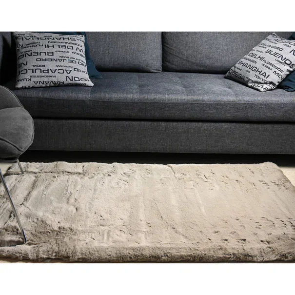 Χαλί Διαδρόμου Γούνινο (80x150) Polcarpet Rabbit Beige