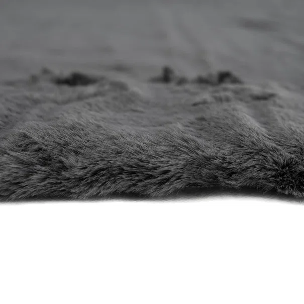 Χαλί Γούνινο (160x230) Polcarpet Rabbit D.Grey