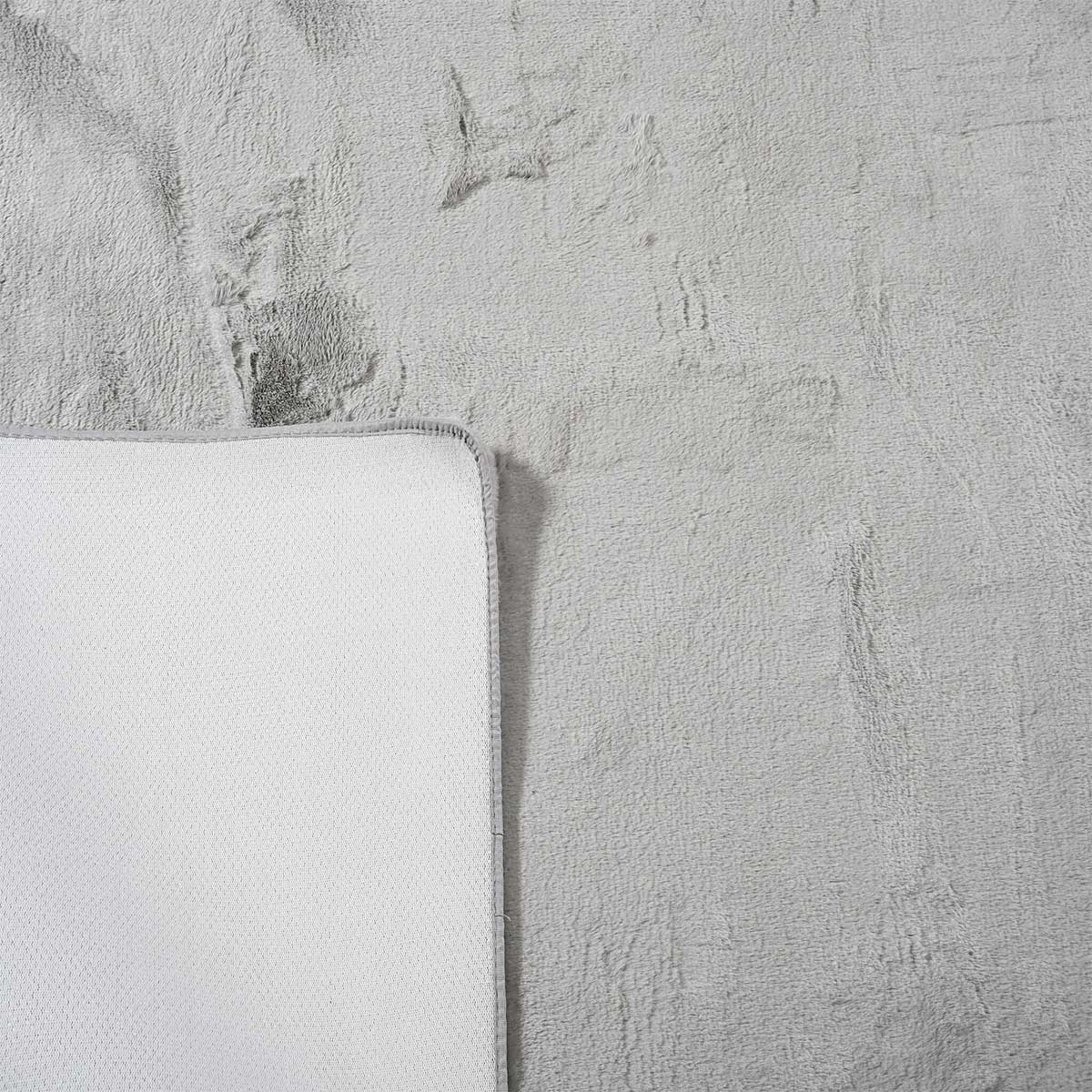 Χαλί Διαδρόμου Γούνινο (80x150) Polcarpet Rabbit Silver