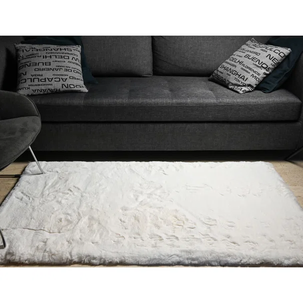 Χαλί Γούνινο (160x230) Polcarpet Rabbit White