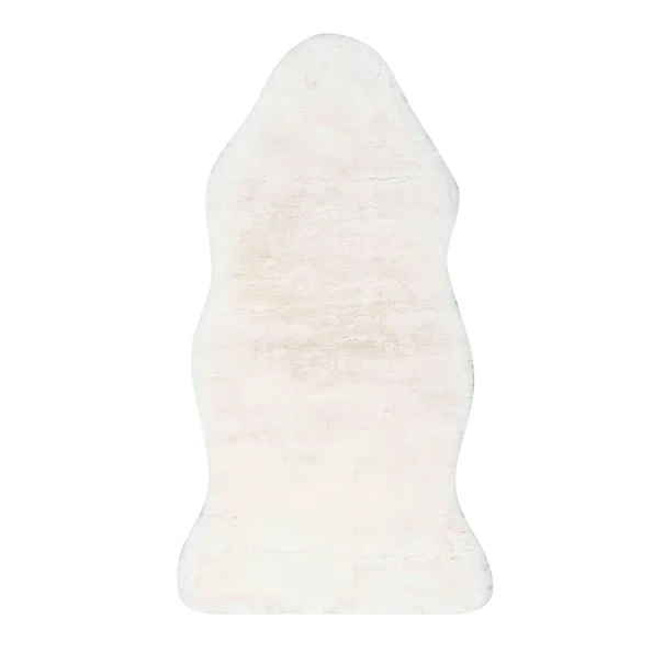 Χαλί Διαδρόμου Γούνινο (80x150) Polcarpet Rabbit Animal Shape White
