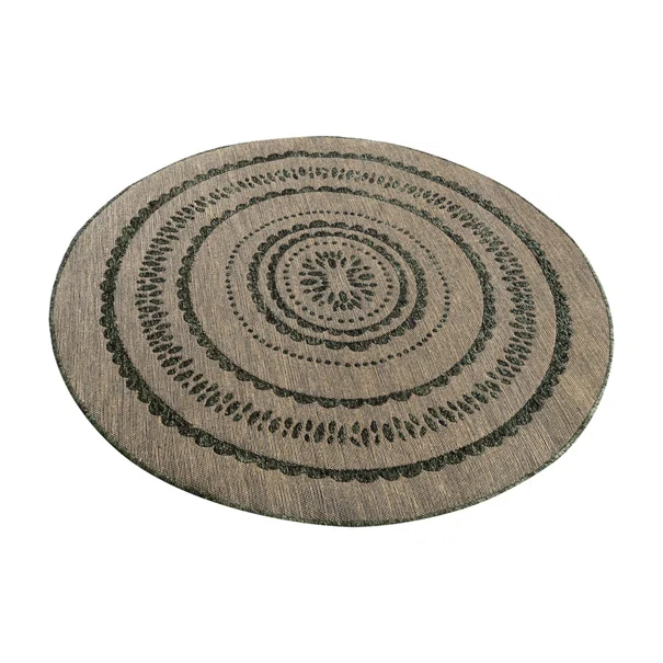 Στρογγυλό Χαλί All Season (Φ130) Polcarpet Gloria Marakes G009 Green