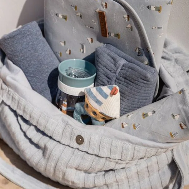 Τσάντα Αλλαξιέρα Little Dutch Jacquard Terry LD-ΤΕ40851740 Μπλε