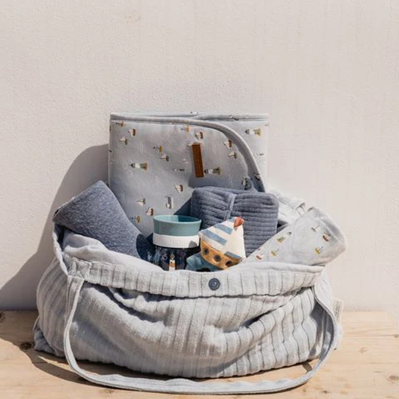 Τσάντα Αλλαξιέρα Little Dutch Jacquard Terry Ld-Τε40851740 Μπλε Βρεφικά Τσάντες Αλλαξιέρες - Νεσεσέρ Spitishop