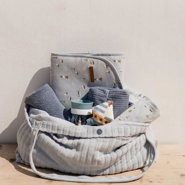 Τσάντα Αλλαξιέρα Little Dutch Jacquard Terry LD-ΤΕ40851740 Μπλε