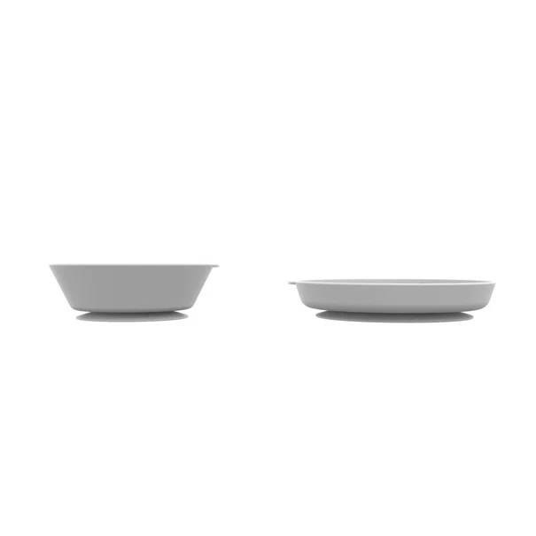 Παιδικό Σετ Φαγητού 2τμχ Matchstick Monkey Plate & Bowl Cool Grey