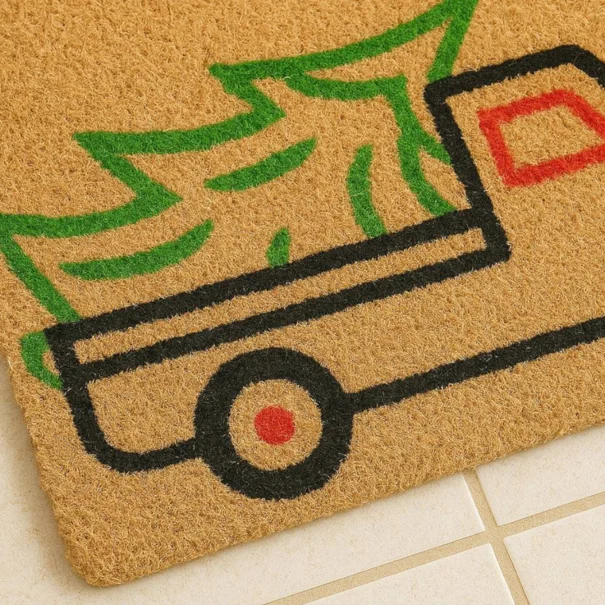 Χριστουγεννιάτικο Πατάκι Εισόδου (40x60) San Lorentzo Truck Christmas