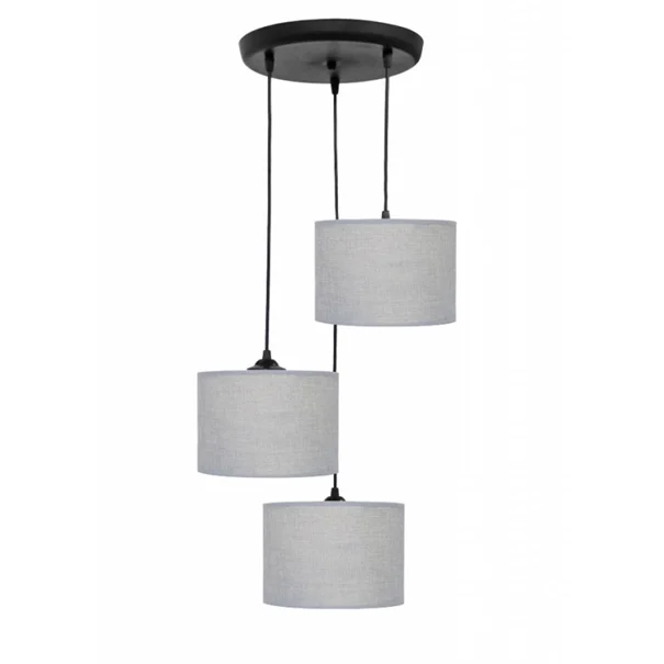 Φωτιστικό Οροφής Τρίφωτο Heronia 14-0151 Grey