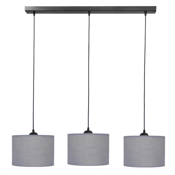 Φωτιστικό Οροφής Τρίφωτο Heronia 14-0155 Grey