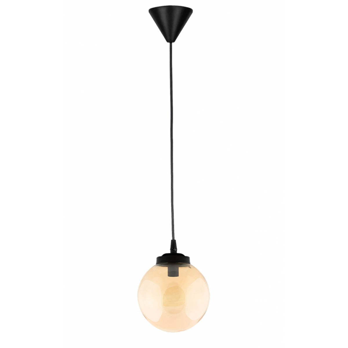 Φωτιστικό Οροφής Μονόφωτο Heronia GL-600 02-0315 Amber