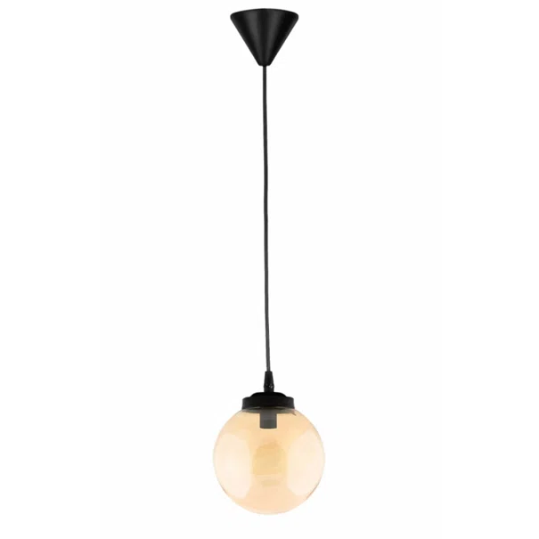 Φωτιστικό Οροφής Μονόφωτο Heronia GL-600 02-0315 Amber