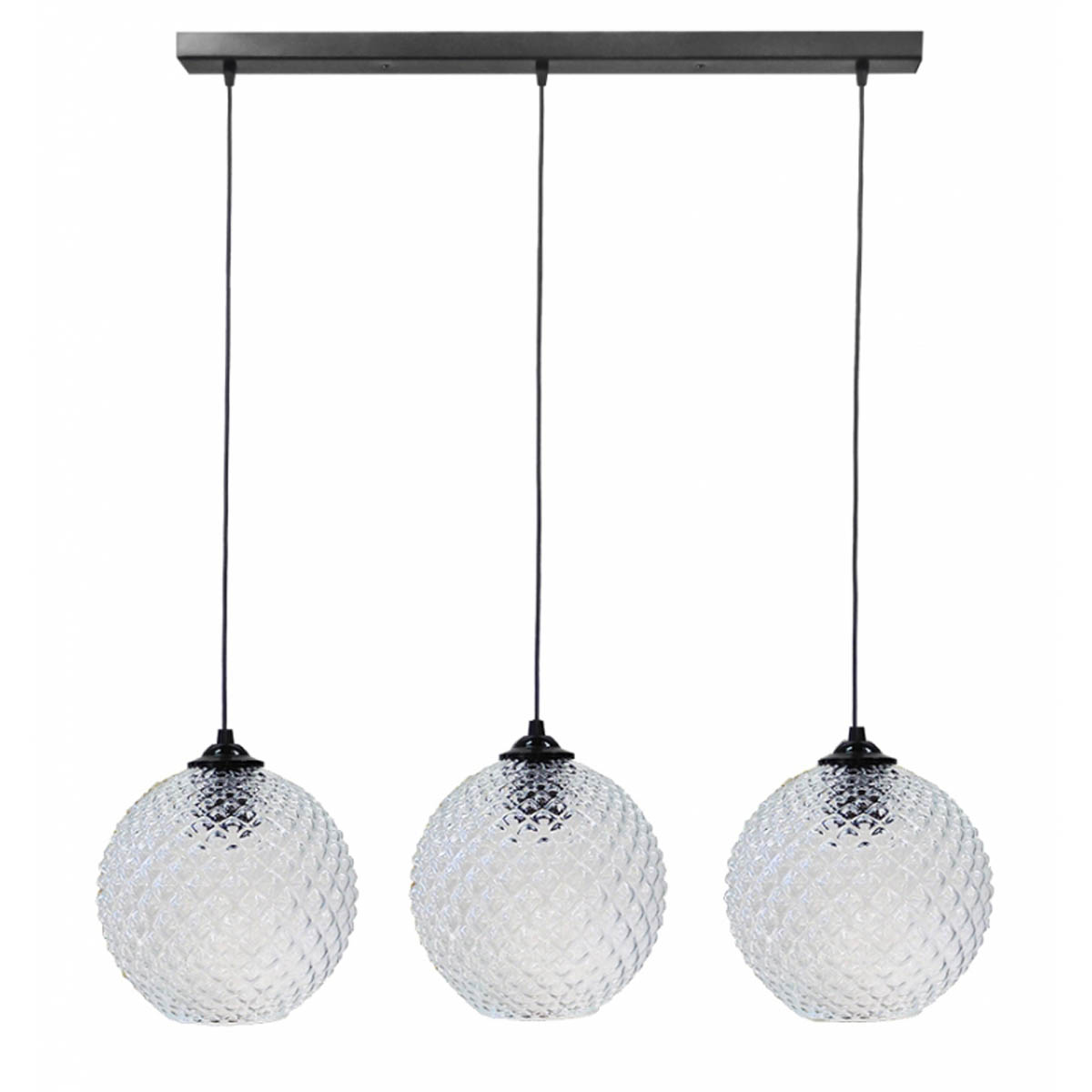 Φωτιστικό Οροφής Τρίφωτο Heronia Ball 02-0371 Transparante