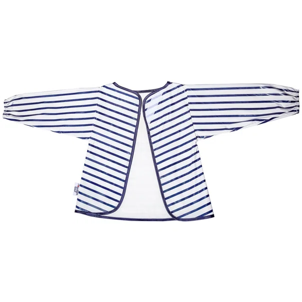 Σαλιάρα Με Μανίκια 5+ Μηνών (31x40) Baby To Love Navy Ριγέ  BTL302009