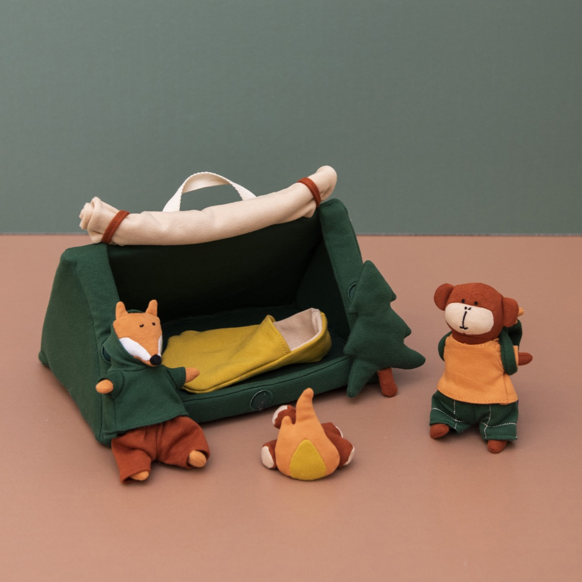 Μαλακό Παιχνίδι Trixie Puppet World Camping Παιχνίδια Βρεφικά για Μωρά 12 - 18 Μηνών Spitishop